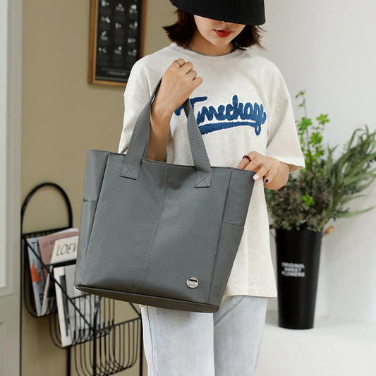 Tote Vibe Nylon Tote Bag – Durable Youth Shoulder Horizontal Carry Bag