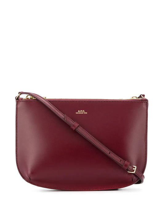 A.P.C.logo stamp shoulder bag