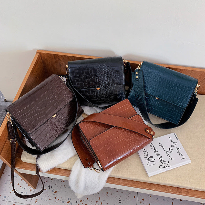 Tote Vibe Stone Pattern Single Shoulder Small Square Bag – Stylish Shoulder Bag Pattern