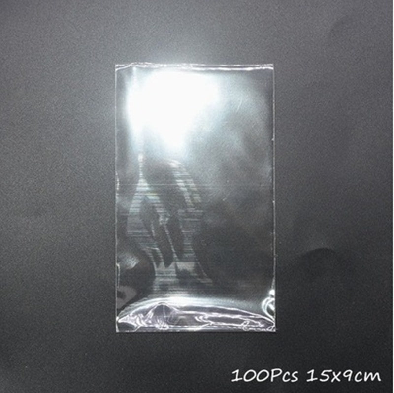 Tote Vibe 100Pcs Transparent Cotton Candy Bags for Party & Bakery