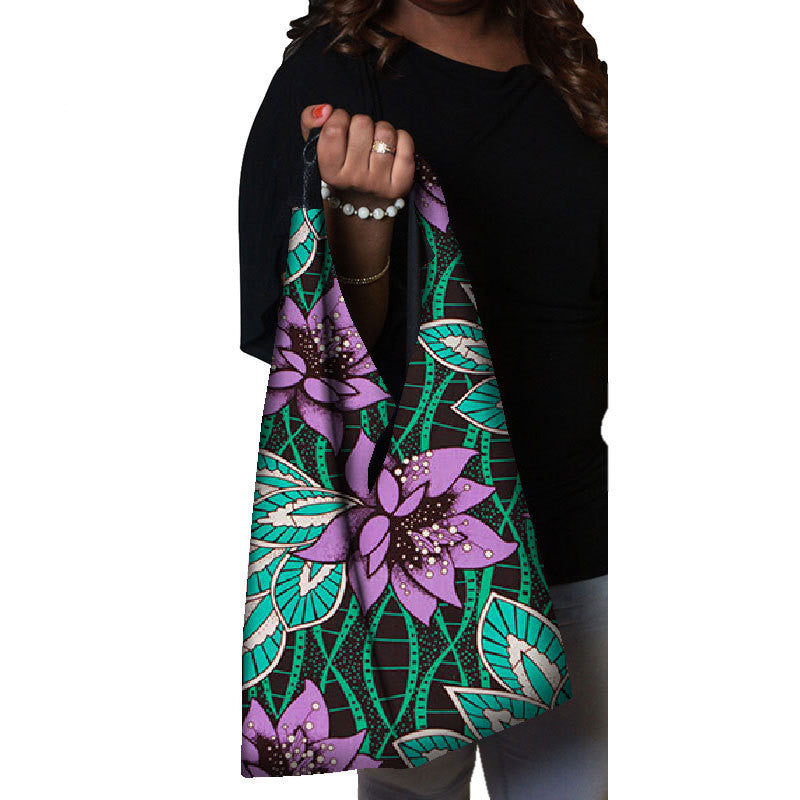 Tote Vibe Traditional African Tote Bag – Multicolor Cotton Shoulder Bag