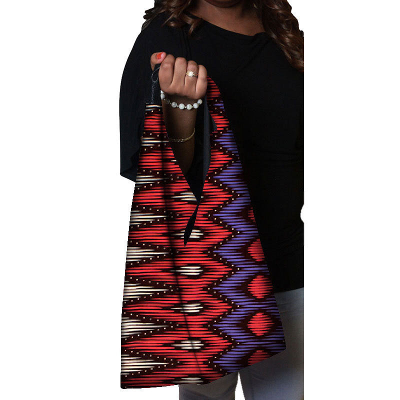 Tote Vibe Traditional African Tote Bag – Multicolor Cotton Shoulder Bag
