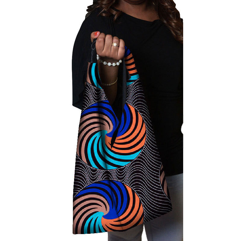 Tote Vibe Traditional African Tote Bag – Multicolor Cotton Shoulder Bag