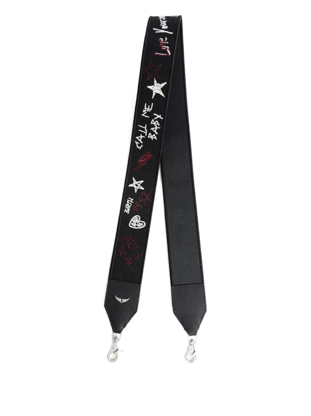 Zadig&Voltaireembroidered-details bag strap