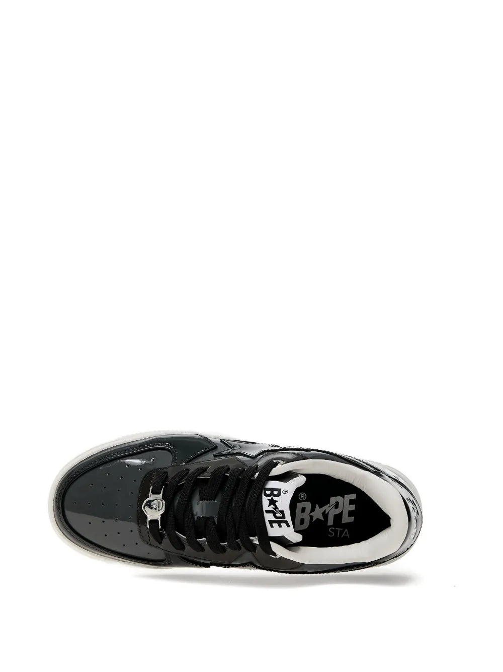 A BATHING APE? Sta Icon Patent Leather Low-Top