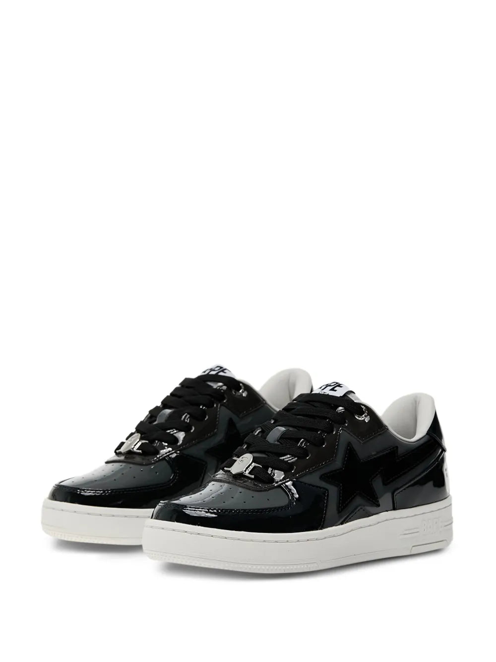 A BATHING APE? Sta Icon Patent Leather Low-Top