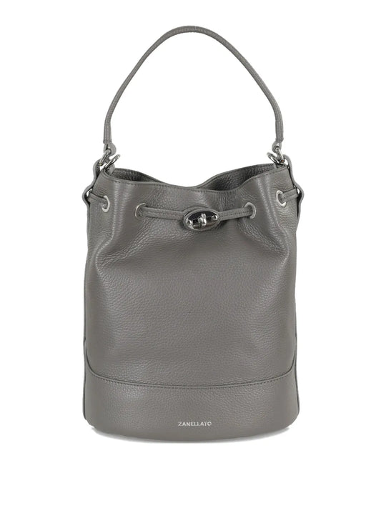 Zanellatologo-print bucket bag