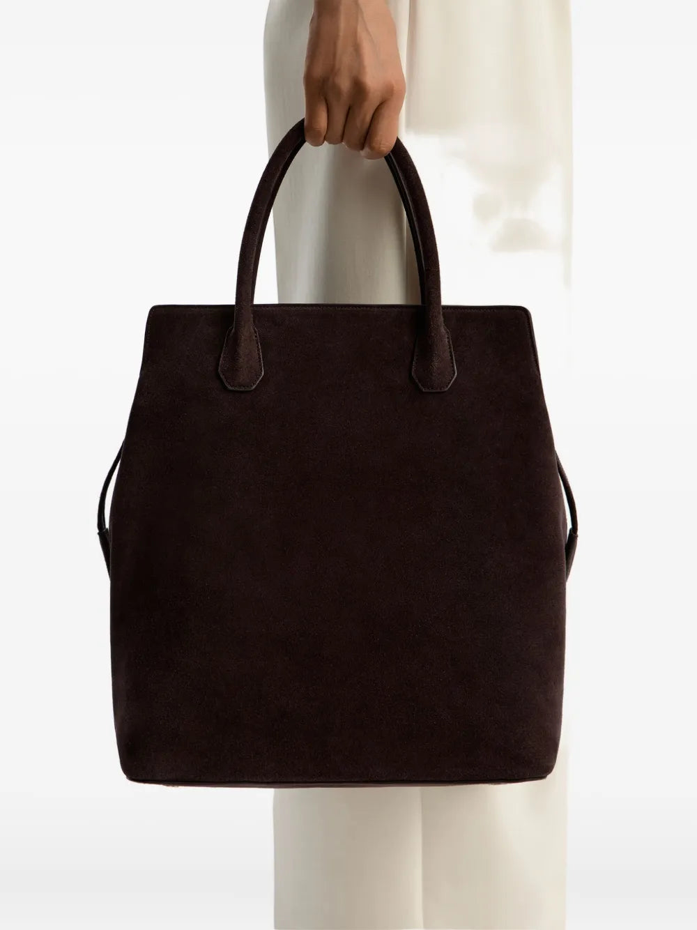 12 STOREEZzip-top suede tote bag