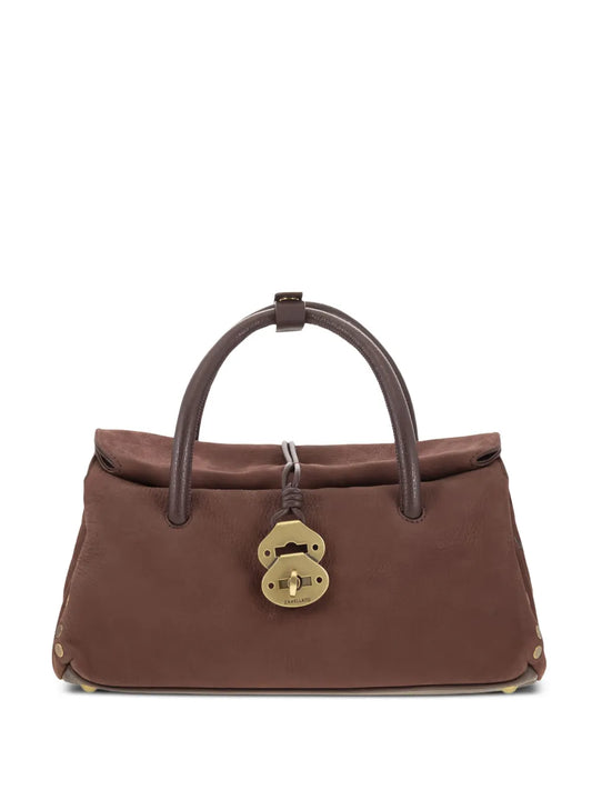 Zanellatotop-handles clasp-closure tote bag