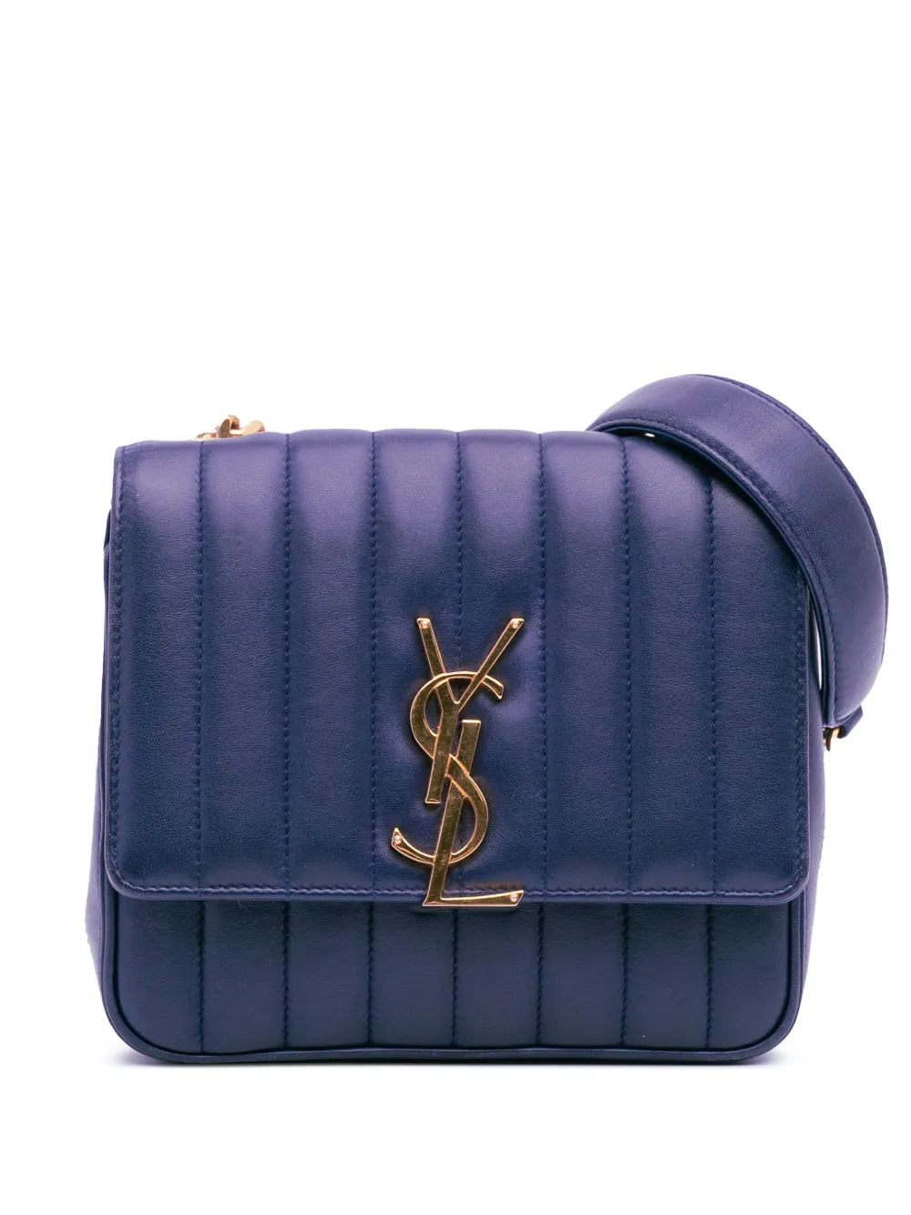 Pre-OwnedSaint Laurent Pre-Owned2018 Medium Lambskin Monogram Vicky Chain Bag crossbody bag