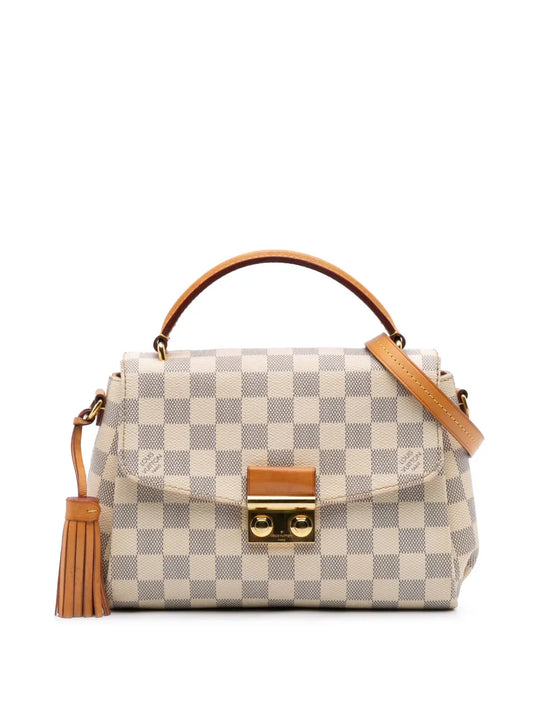 Pre-OwnedLouis Vuitton Pre-Owned2016 Damier Azur Croisette satchel