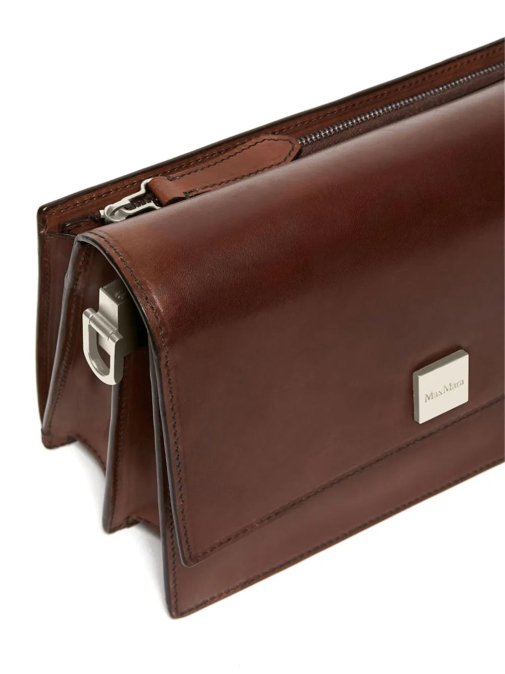 Max MaraBiancaroughs leather shoulder bag