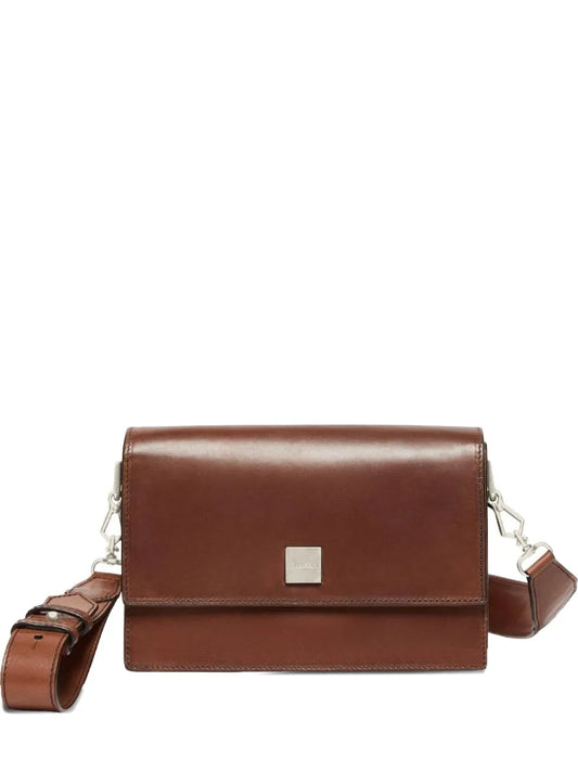 Max MaraBiancaroughs leather shoulder bag