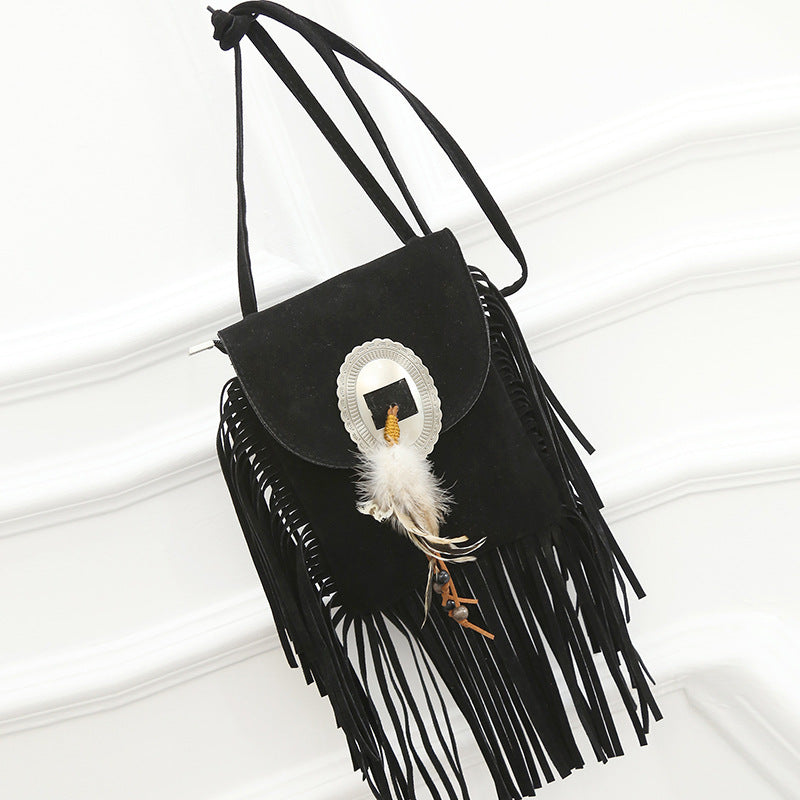 Tote Vibe Bag Fringe Leather Tote – Stylish Tassel PU Shoulder Bag