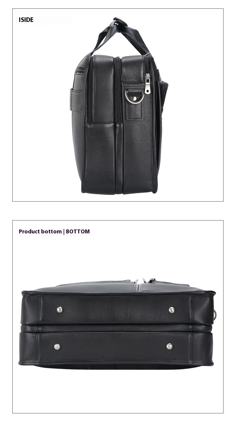 Tote Vibe 17 Inch Laptop Bag Leather – Genuine Cowhide Business Travel Tote