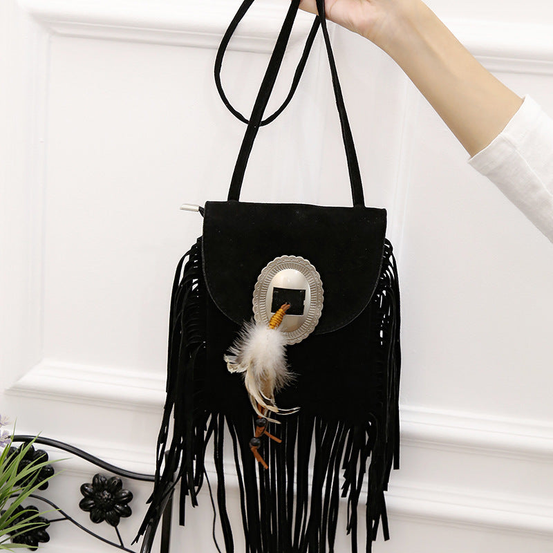 Tote Vibe Bag Fringe Leather Tote – Stylish Tassel PU Shoulder Bag