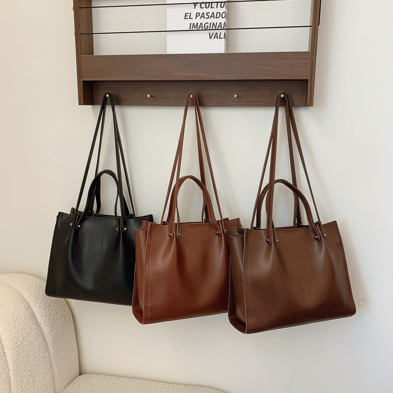 Casual High-capacity Tote Shoulder Bag – Tote Vibe PU Leather