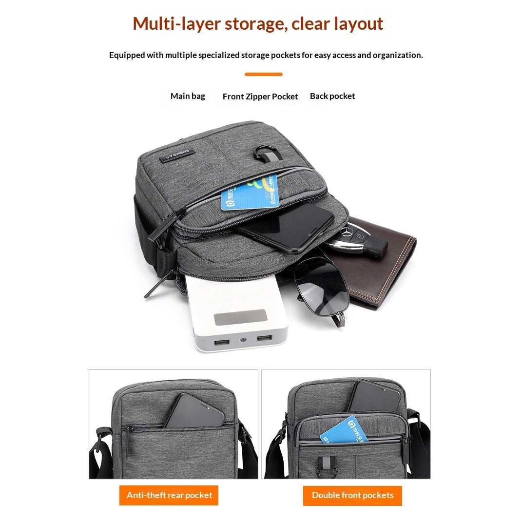 Men's Business Oxford Cloth Shoulder Bag Large-Capacity Crossbody | Tote Vibe